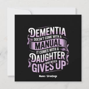 Convites Demência não vem com Alzheimer manual