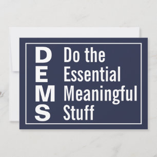 Convites Democratas fazem o significado essencial