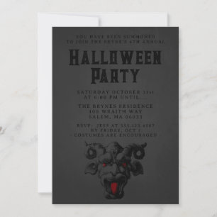 Convites Demon Gargoyle, um famoso demônio do Halloween