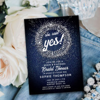 Denim Diamantes Bling Starburst Sim Chá de panela