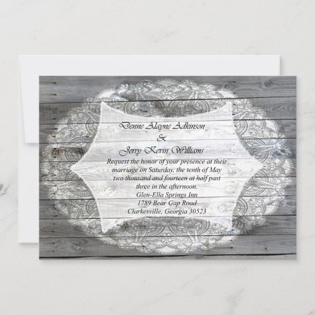 Convites Denne Adkinson Kevin Williams Convidou (Frente)