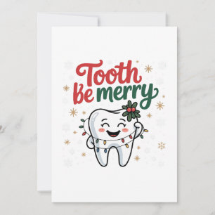 Convites Dente Seja Alegre Natal Divertido Dentista Odontol