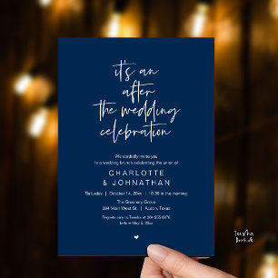 Convites Depois da celebração do casamento, brunch moderno