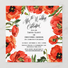 Convites Depois da Coroa de Papoulas da Celebração de Casam