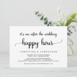 Convites Depois da Hora Feliz de Casamento, Elopamento Rúst