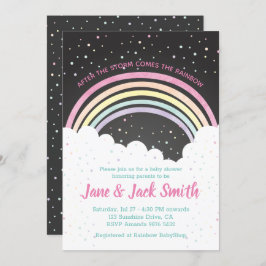 Convites Depois da Tempestade vem o Arco-íris | CHÁ DE FRAL