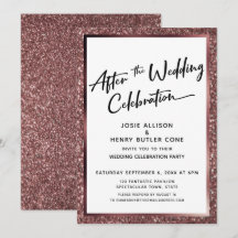 Depois do Brilho Dourado Rosa da Celebração de Cas