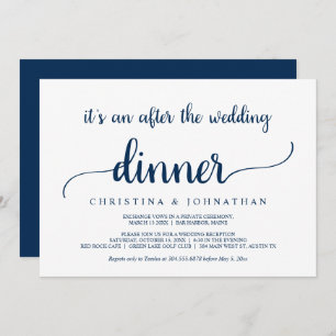 Convites Depois do Janto do casamento, Elopemento Russo Mod