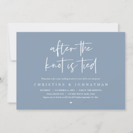 Convites Depois do nó amarrado, Poste o casamento Brunch