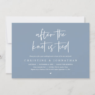 Convites Depois do nó amarrado, Poste o casamento Brunch