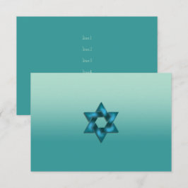 Convites Depois do Teal de Festa com Estrela