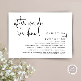 Convites Depois Que O Fazemos, Jantamos, Janto De Elopement