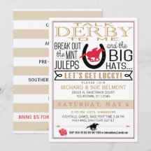 Derby Horse Racing Party Black/Red/Dourado