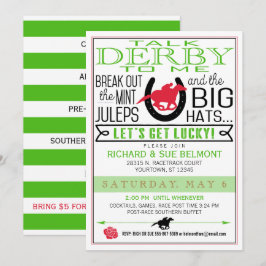 Convites Derby Horse Racing Party Black/Red/Kelly