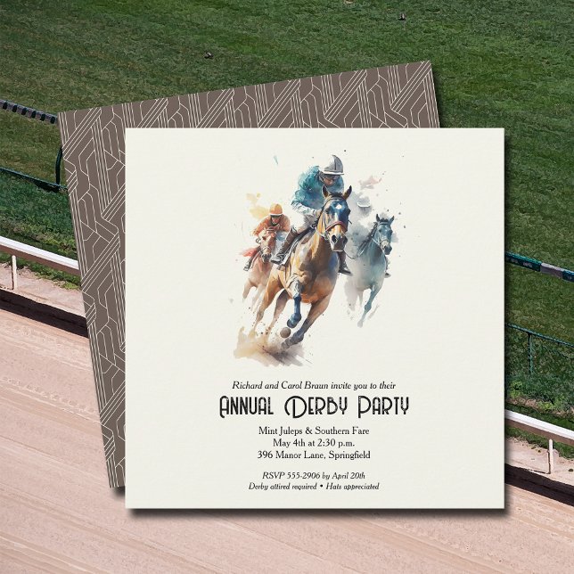 Convites Derby Horses e Jockeys Party (Racehorses and Jockeys Derby Party Invitations - INSTANT DOWNLOAD and/or PRINTED or both!)