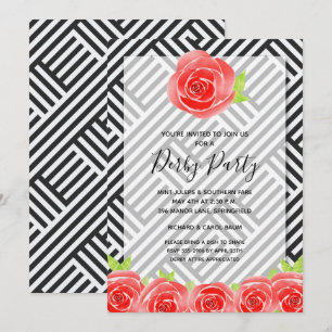 Convites Derby Party Red Roses