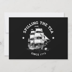 Convites Derramamento Do Chá Desde 1773 Engraçado 4 De Julh