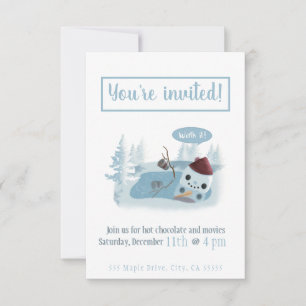 Convites Derreter Snowman com cacau