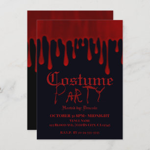 Convites Derrubando o Red Satin Derrubando o Sangue Festa d