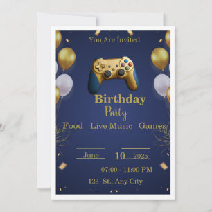 Convites Desafio do Jogo de Aniversário Invisível 🎂👻   Pa