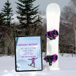 Convites Desça as Encostas, Aniversário da Garota de Snowbo