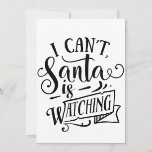 Convites Desculpe, Papai Noel está Observando Piada de Nata