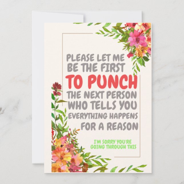 Convites Desculpe por sua simpatia de perda Deepest Lamenta (Frente)