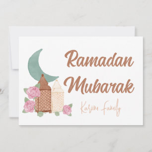 Convites Desdecoração de Ramadan Mubarak Nome de decoração