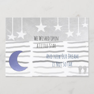 Convites Desejamos um Chá de fraldas de Star Boy