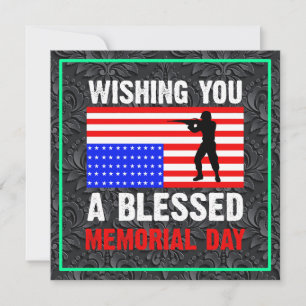 Convites Desejando a Você um Memorial Day Abençoado