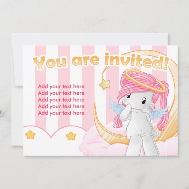 Convites Deseje em uma estrela (Frente)