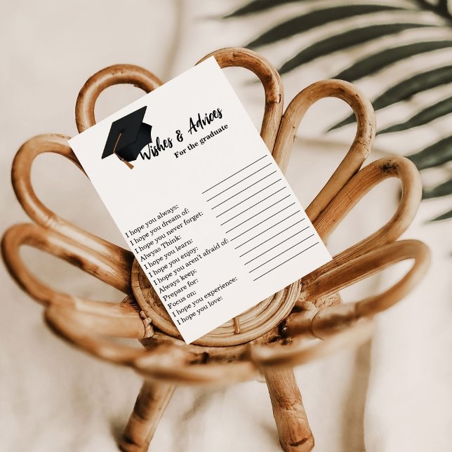 Convites Desejos e conselhos para o jogo de graduação (Criador carregado)