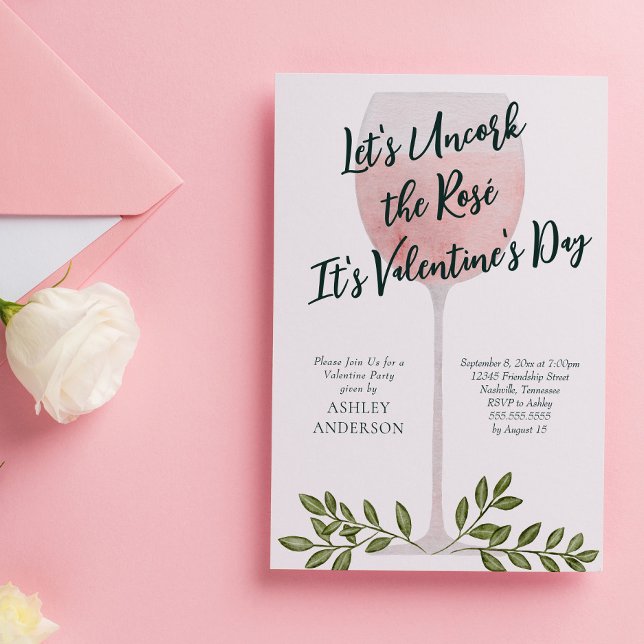 Convites Desencarregue a festa do Dia dos Namorados com vin (Criador carregado)