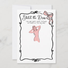 Convites Desenhe o jogo de Chá de panela Desenho da Mão do 