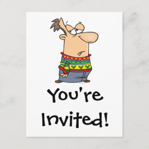 Convites desenho animado de natal feio