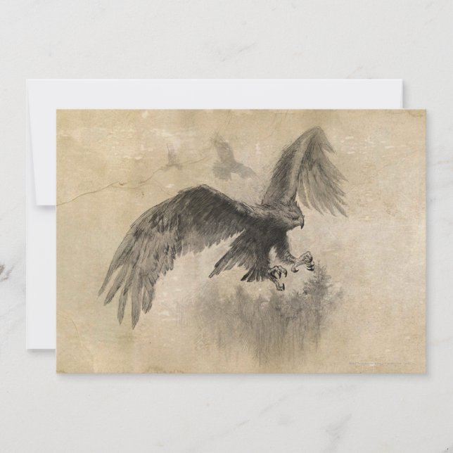 Convites Desenho das Águias excelentes (Frente)