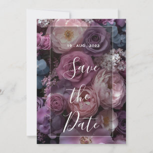 Convites desenho de casamento floral borgonha com rico vinh