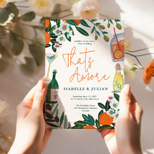 Convites Desenho de Celebração de Casamento com Coquetel de