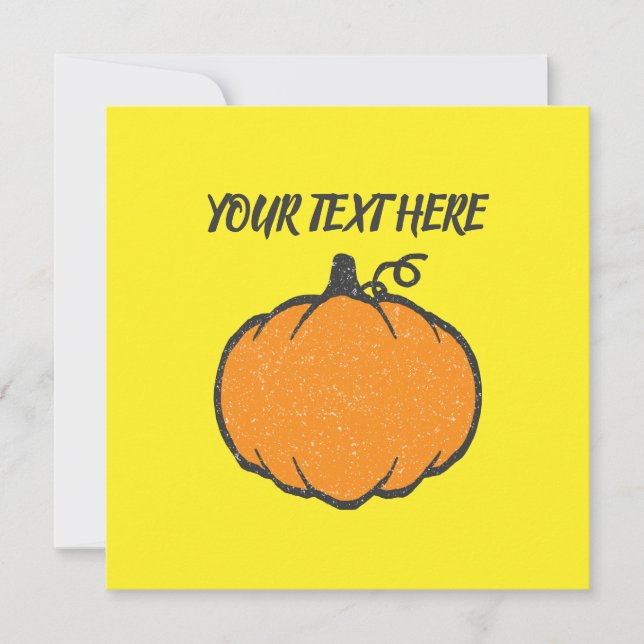 Convites Desenho do estilo de vitrine de abóbora de folga (Frente)