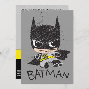 Convites Desenho do Mini Clássico Batman
