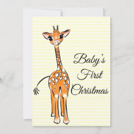 Convites Desenho girafa bonito, animais safari