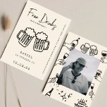 Convites Desenho manual Quirky FunnyFree Drinks aniversário<br><div class="desc">Desenho manual Quirky FunnyFree Drinks aniversário de 30 anos</div>