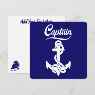 Convites Desenho Náutico Âncora Barco à Vela Capitão