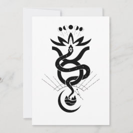 Convites Desenho original para impressão de Cobra de 2025, 