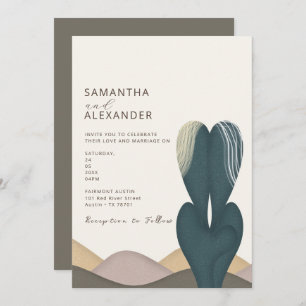 Convites Desert Cactus Theme Wedding