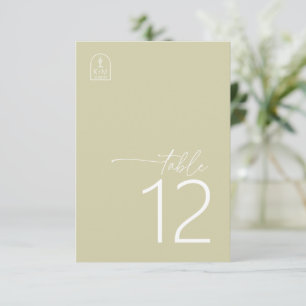Convites Desert Vibes Wedding Table Number Sage ID1019