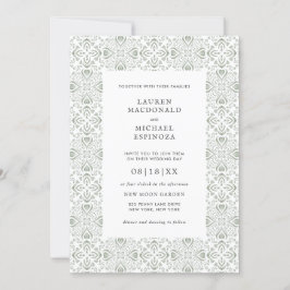 Convites Deserto do Azulejo Verde Bohemian Cactus