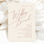 Convites Deserto Whimsic | Beige Wedding Brunch<br><div class="desc">Esta sobremesa branca | o convite para o almoço do casamento bege é perfeito para o seu simples beige ocidental rústico e o seu brunch de tons de terra terracotta. A paleta neutra de cor do feto é a vintage a sudoeste com um toque moderno. A escrita é uma caligrafia...</div>