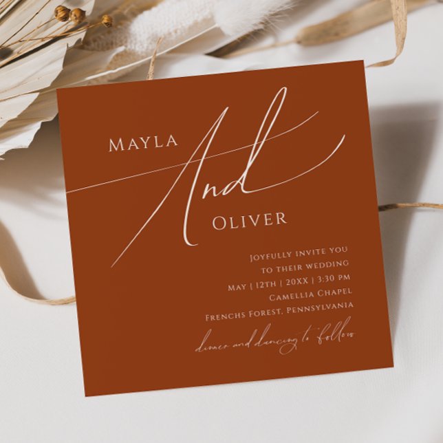 Convites Deserto Whimsic | Casamento praça Terracotta (Criador carregado)