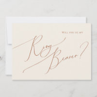 Deserto Whimsic | Placa portadora do anel bege